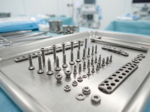 Surgical bone plates and medical precision screws tray